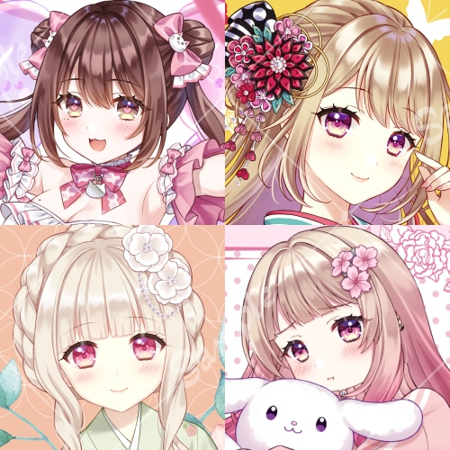 オリジナルの可愛い女の子のイラストをお描きします SNS等のあなただけの可愛い・かっこいいアイコンが欲しい方に イメージ2