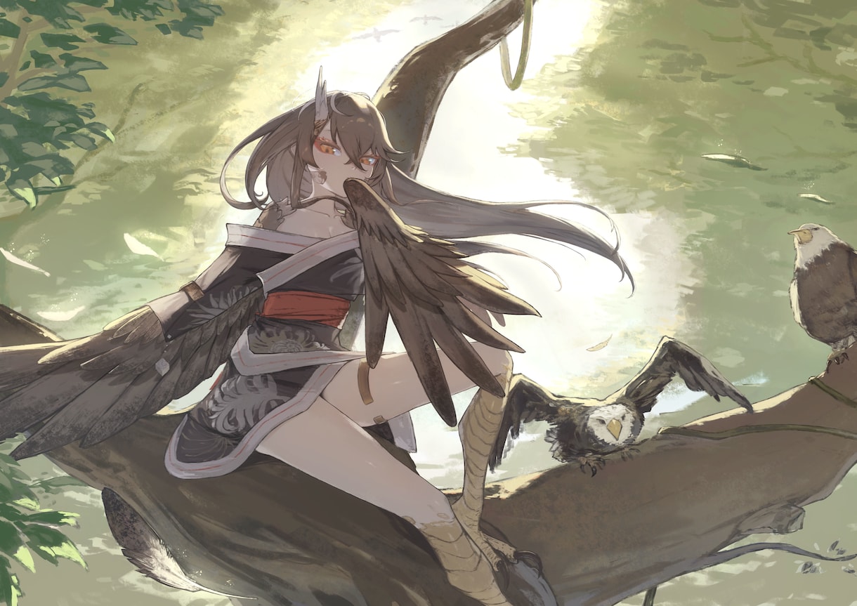 光を使った空気感のあるイラストを描きます 配信、CDジャケット、立ち絵などにどうぞ！ イメージ2
