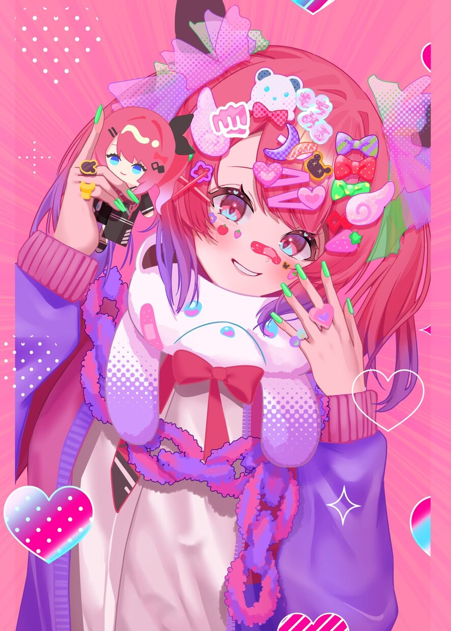 カラフルでキャッチーなイラスト描きます アイコン，動画用イラスト，表紙挿絵，立ち絵etc…に！ イメージ7