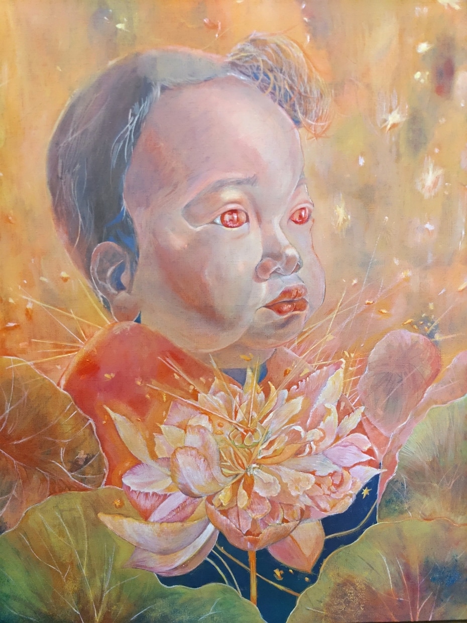 赤ちゃん、子どもの絵画作成します 可愛い思い出をご希望に合わせたイメージで絵画に閉じ込めます。 イメージ4