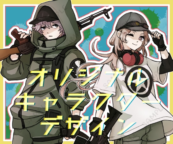 TRPGや動画・配信などのイラスト作成します キャラデザ、立ち絵、パーツ分けイラスト、サムネ等も承ります イメージ1