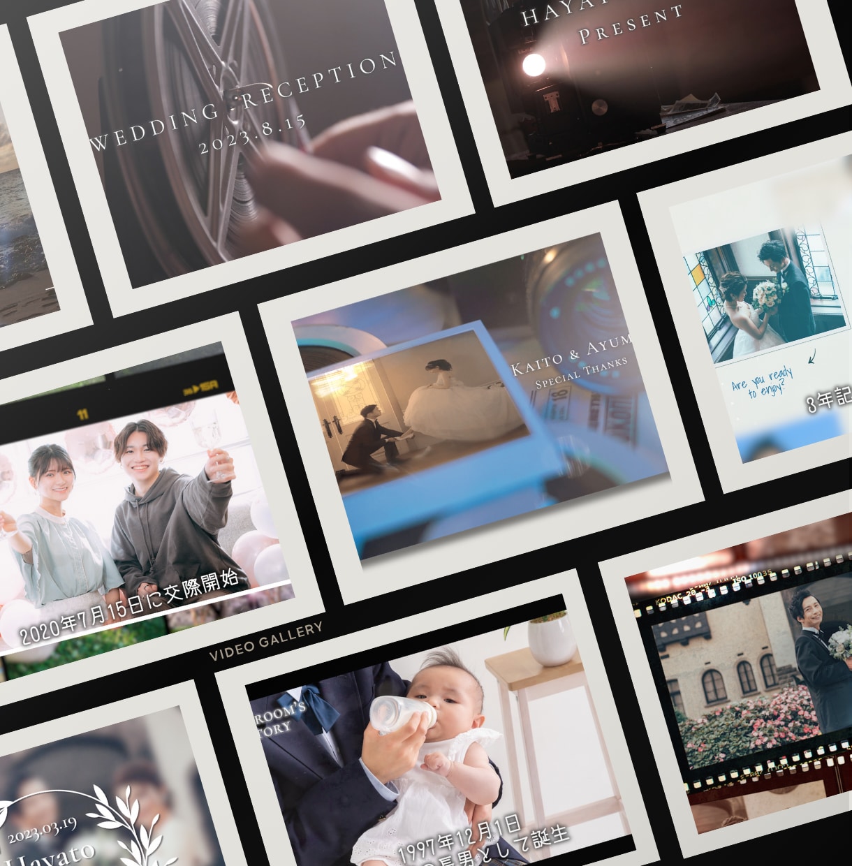 115万キロのフィルムでプロフィール動画作成します 納品時は実際の音源・ISUM申請も可能・結婚式動画 イメージ1
