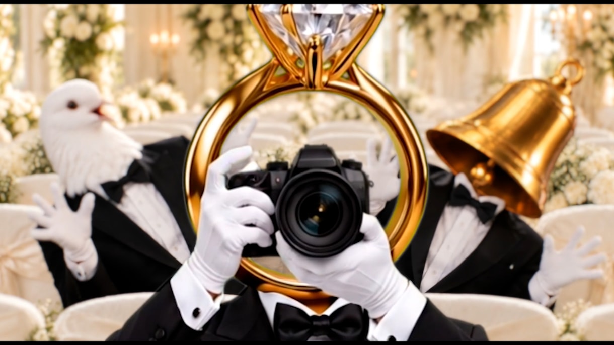 映画館気分！結婚式オープニングムービー制作します 上映前のワクワクを結婚式に！笑顔で始まる披露宴を！！ イメージ2