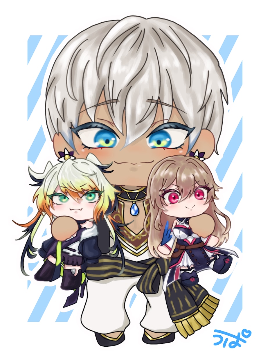 ミニキャラの立ち絵描きます あなただけのかわいいデフォルメイラストを探している方へ！ イメージ3