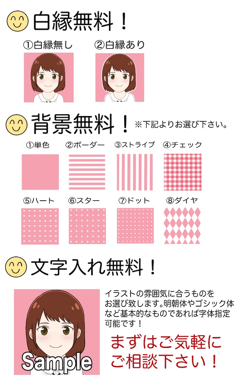 個人・商用可☆ゆるいアイコン描きます TwitterやYouTubeなどで使えます(ϋ)/ イメージ2
