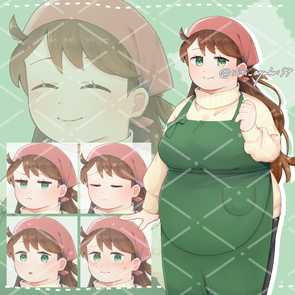ゲーム・IRIAMなど立ち絵の制作承ります １つ500円で表情差分の追加も可能です イメージ3
