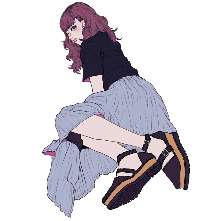 お洒落な人物全身イラストを描きます SNS等で使えるファッショナブルな全身イラストを描きます イメージ3