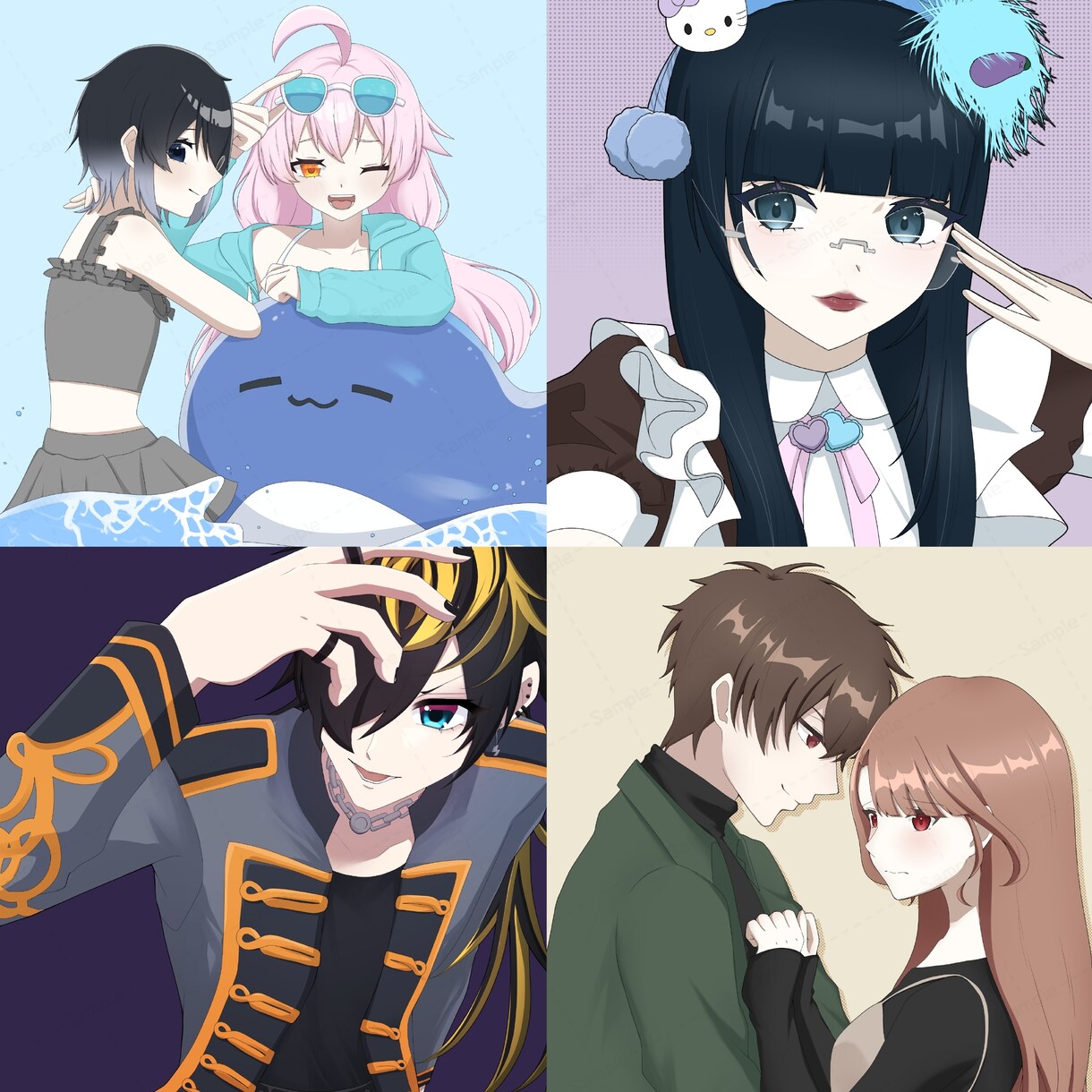 色んな絵を描きます 暗い雰囲気の絵でも、可愛い絵でもなんでも描きます◎ イメージ1