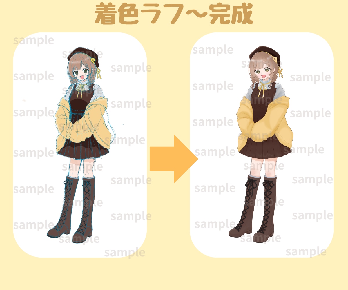 IRIAM、配信◎想いを詰めた立ち絵お描きします 初心者さん、新衣装にも◎御気軽にお声がけ下さい イメージ3