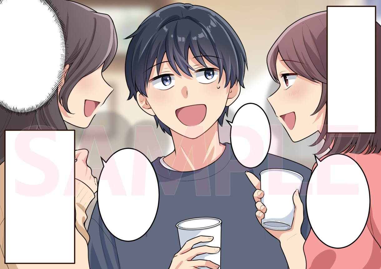 目を引く☆広告用漫画お描きします ラフ修正無制限無料☆分かりやすい/伝わる漫画描きます イメージ3