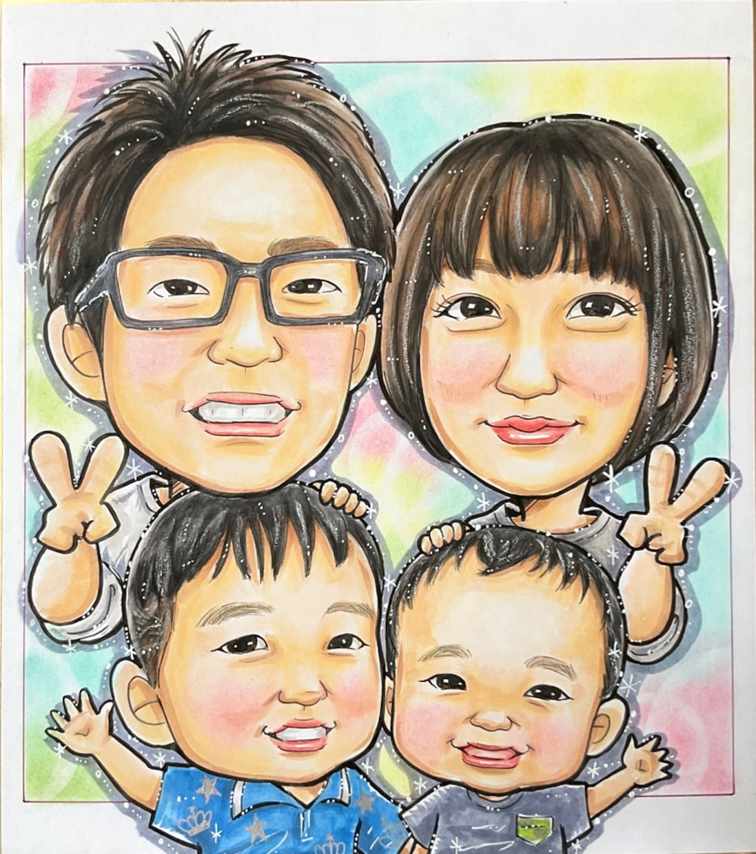 あたたか〜い☆リアル可愛い☆手描き似顔絵描きます ★基本のタッチ似顔絵(◎スタンダード) イメージ6