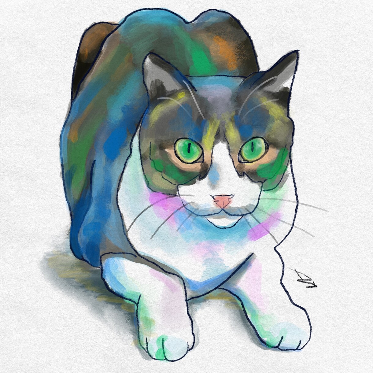 ペットのカラフルなアート画を描きます 自分や大切な人へ、世界に１つだけのプレゼント イメージ3