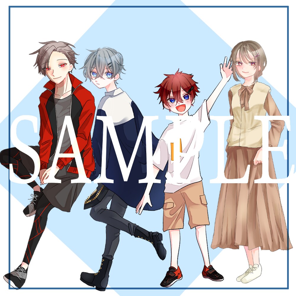 3000円で全身立ち絵描きます TRPGやゲームなど、用途に合わせてキャラクター描きます！ イメージ7
