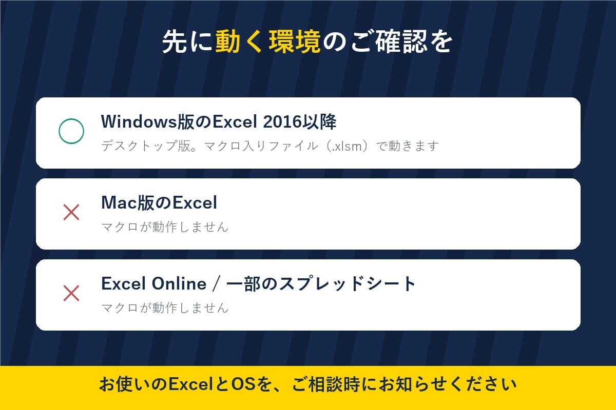 Excelマクロで面倒な繰り返し作業を自動化します 購入前に試作をお見せします｜コードもそのままお渡し イメージ7