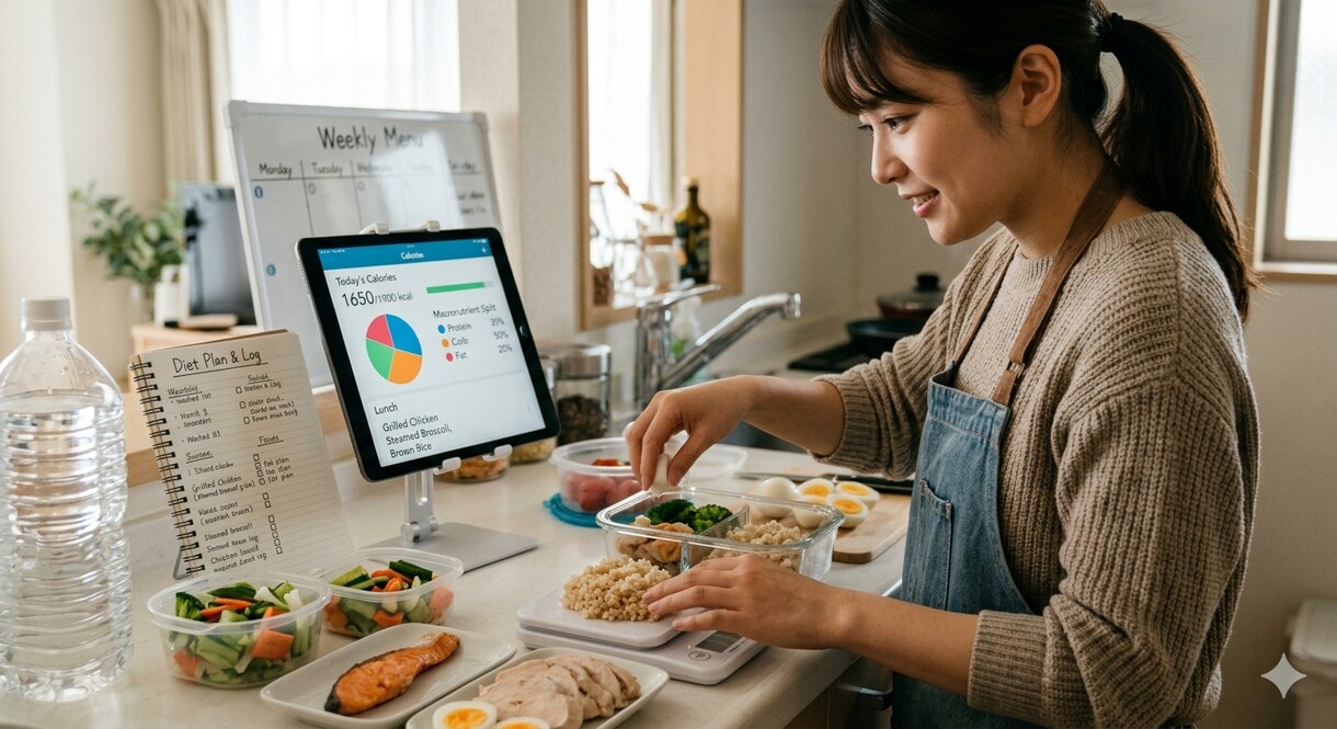 ダイエットに必須な食事管理でございます 食事管理を制するものがダイエットを制す！明日からチャレンジ！ イメージ1