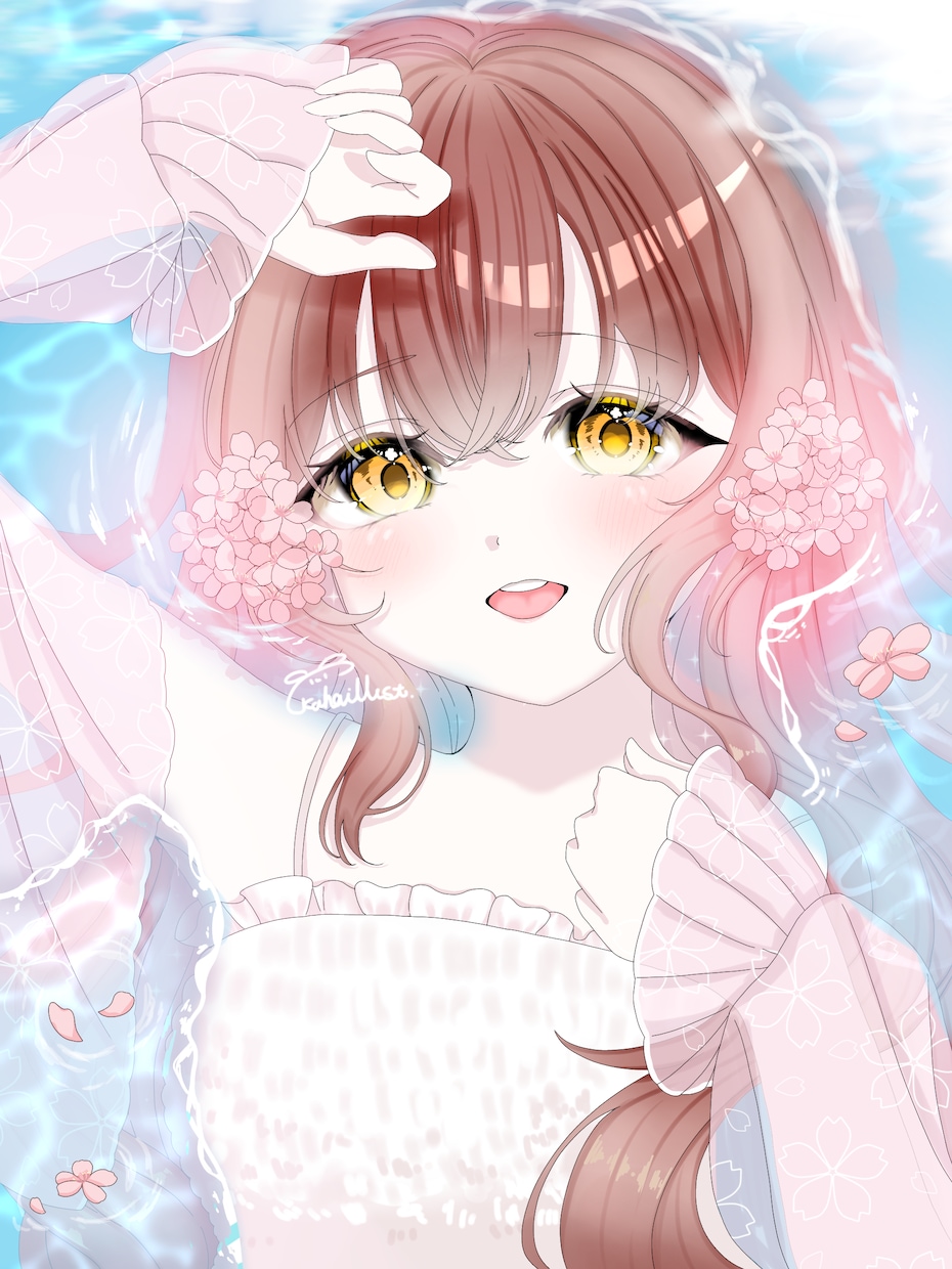 透明感のある可愛いアイコンをお届けします あなただけのアイコンを心を込めて描きます⟡.· イメージ5
