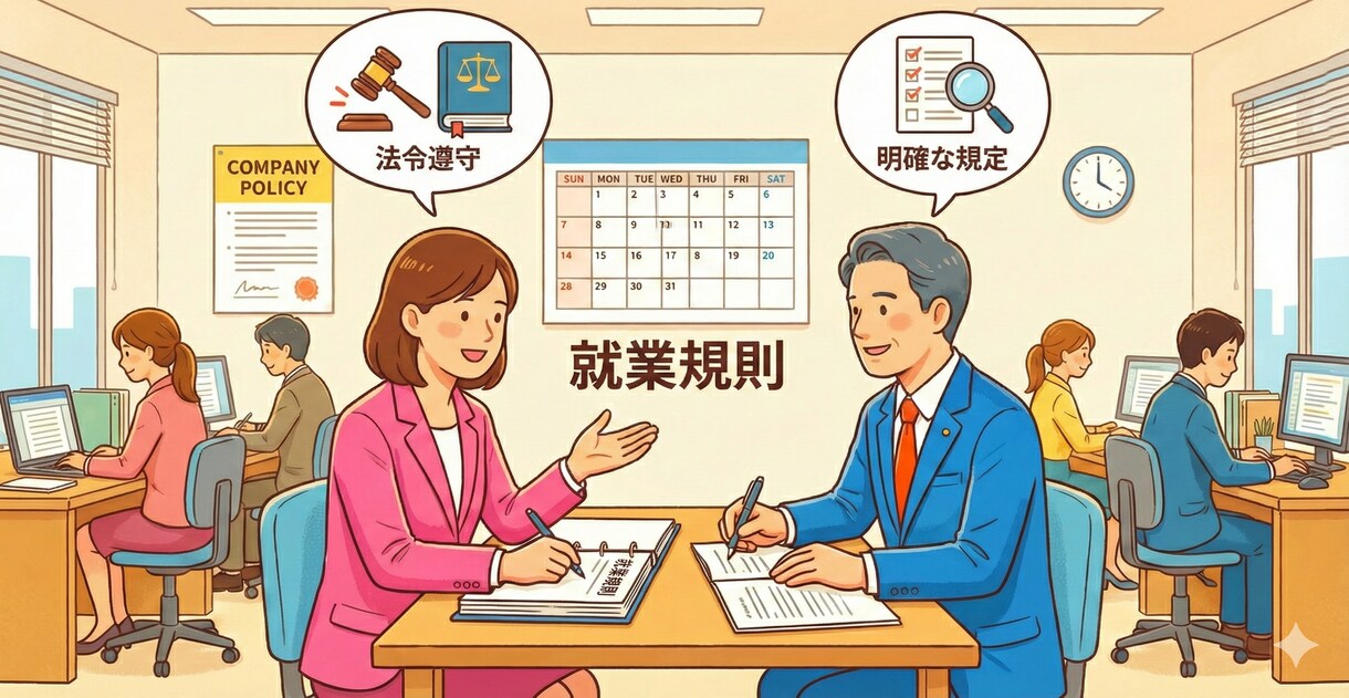 現役社労士が「会社を守る」就業規則を策定します 初めての雇用も安心！労務トラブルを未然に防ぐ守りの盾を構築 イメージ1