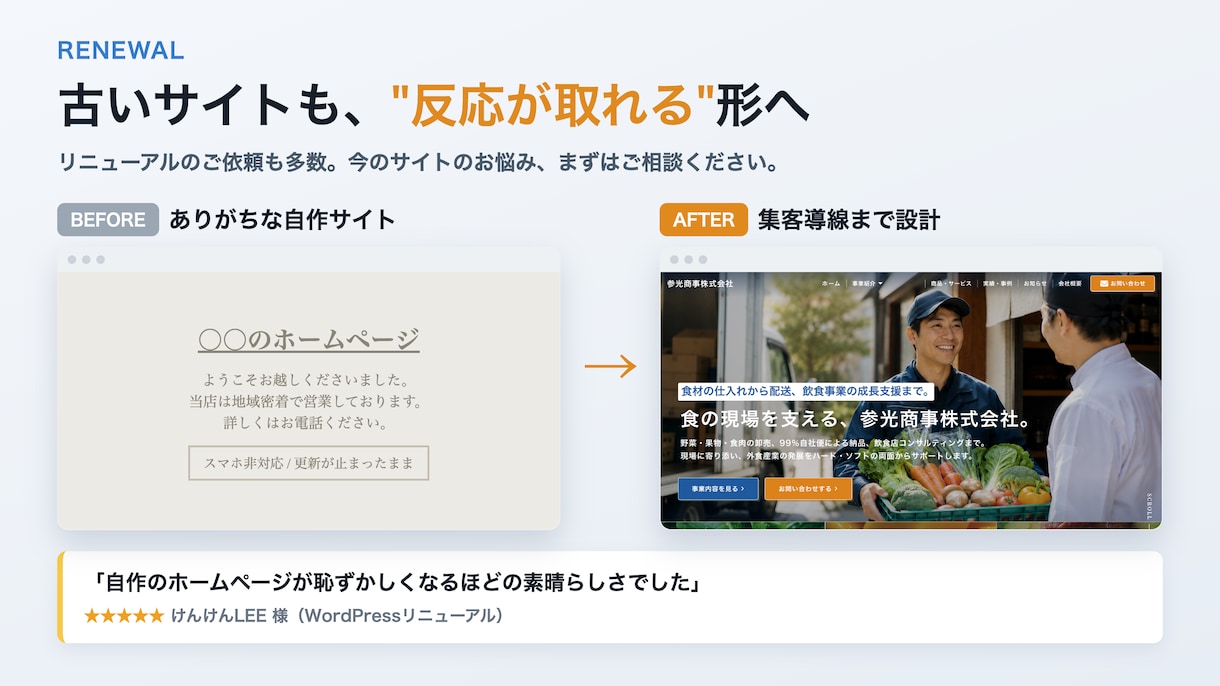 飲食・美容・医療｜集客できるHPを制作します プラチナ認定｜初回3時間以内返信・修正無制限・丸投げOK イメージ3