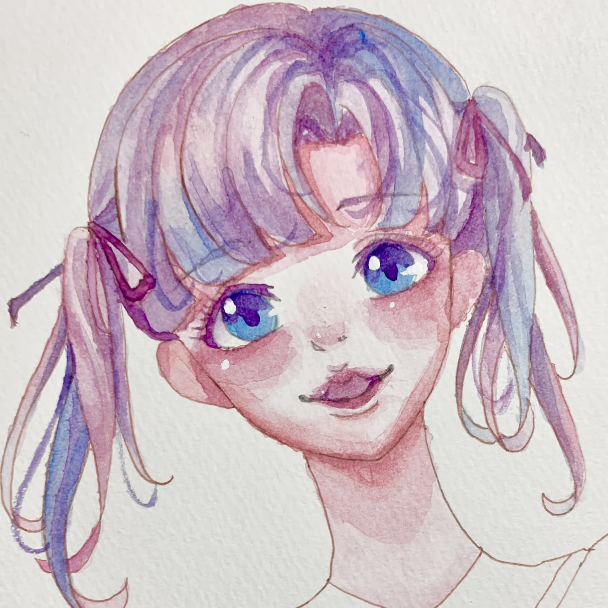 水彩絵の具で独特なイラストをお描きします 男女どちらも可！アイコン、サムネ、挿絵などイラスト全般 イメージ5
