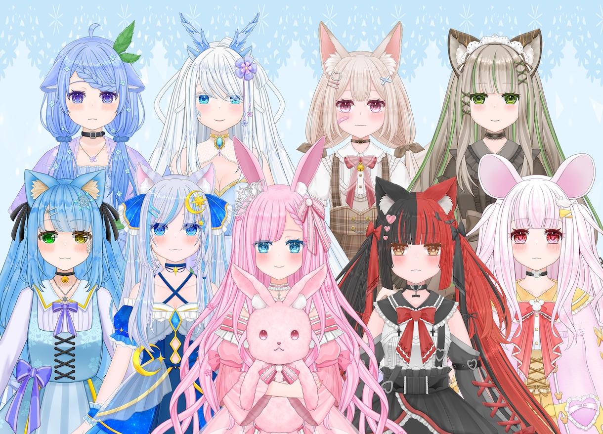 Vtuber用のLive2Dモデル制作いたします キャラデザからモデリングまで、全行程対応いたします✨ イメージ1