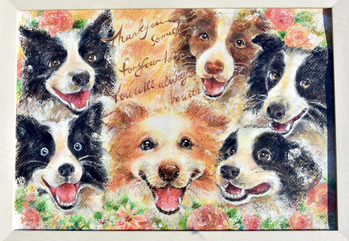 ずっと飾りたくなる似顔絵をお描きします アナログならではの暖かみを感じる色合い、風合いです イメージ10
