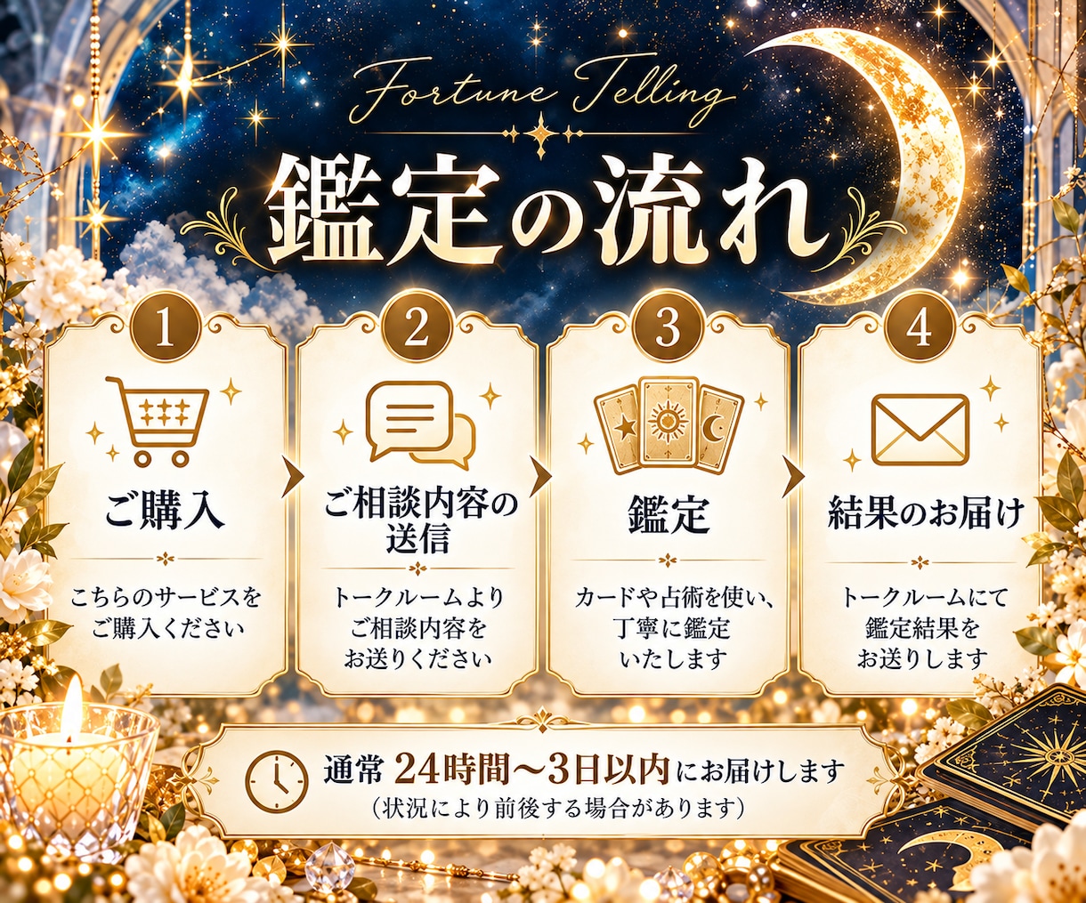 ワンコイン鑑定｜あなたのお悩み1つを丁寧に占います 迷いや不安に寄り添い、今必要なメッセージをお届けします イメージ7