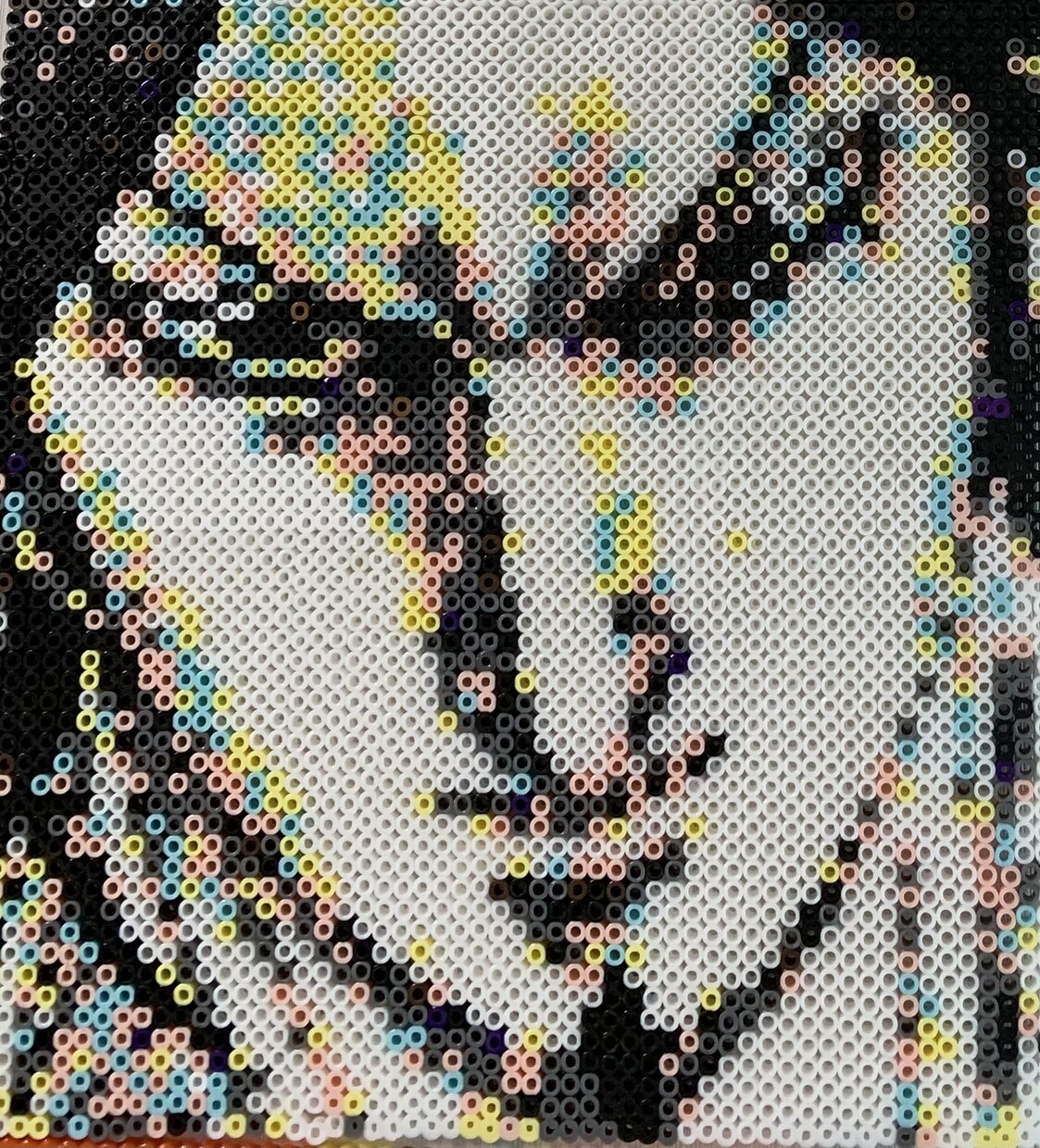 大きなアイロンビーズ制作します 壁にかけてインテリアとしてもどうぞ！28.5×28.5cm イメージ6