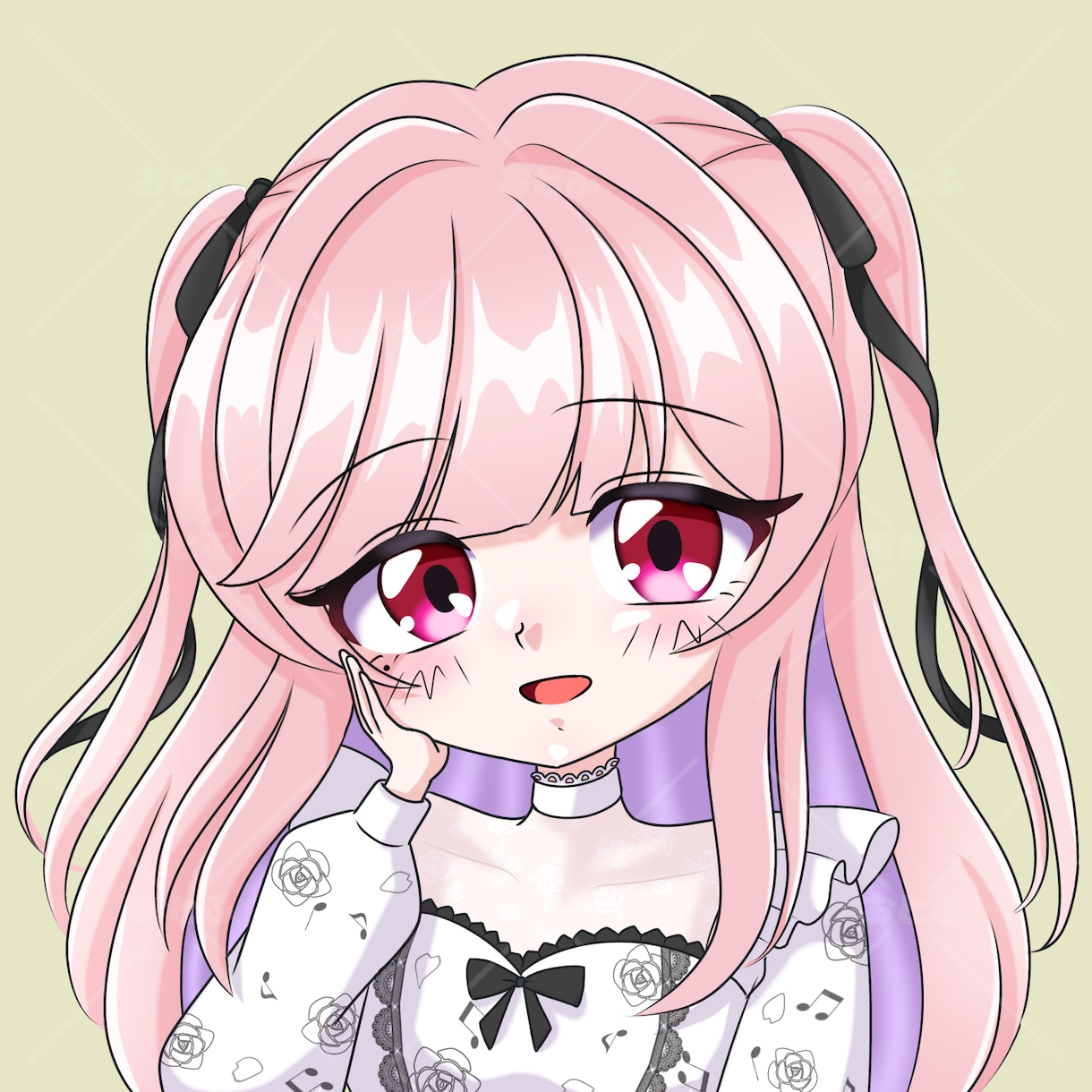90年代アニメ風♡キュンとときめくアイコン描きます 平成女子全員集合！懐かしい☆商用OKのエモ可愛いイラスト♡ イメージ6