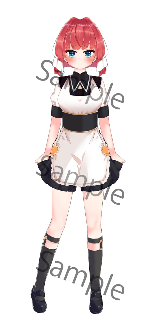 大幅お値下げ◆キャラクター販売します 可愛いモノクロ服の女の子です。IRIAMにもおすすめ！ イメージ3