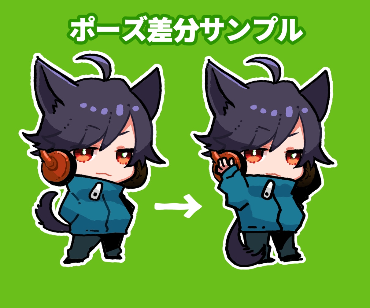 ポップでかわいい！ミニキャラ描きます 可愛く華やかなイラスト。女の子、男の子、動物キャラも イメージ4