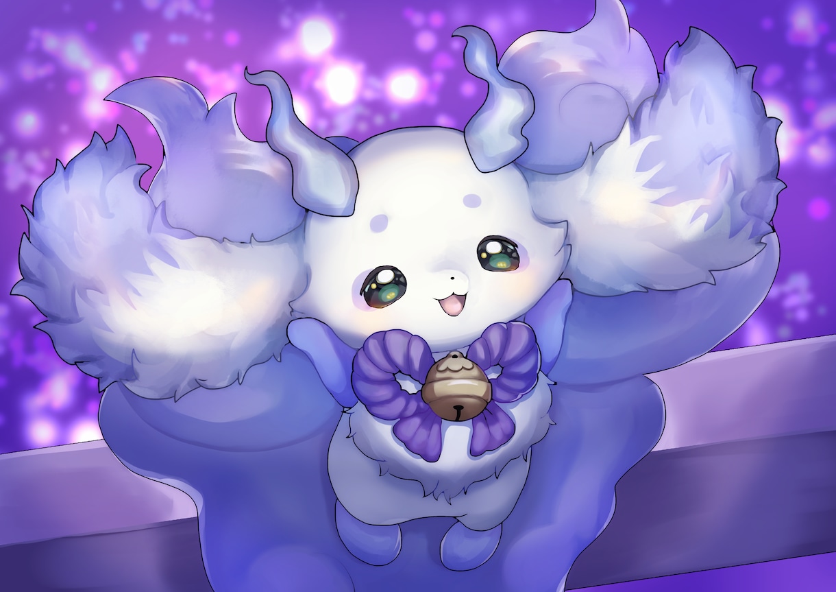 動物・モンスターキャラの１枚絵描きます かわいい高クオリティの背景つきイラストをご希望の方に！ イメージ1