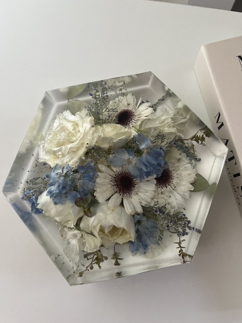 結婚式、プロポーズの花束をアフターブーケにします 数量限定割引中！ブーケを海外で大人気のインテリアに致します イメージ5