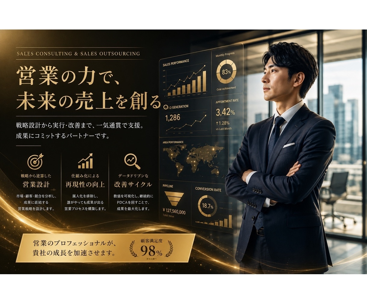 元光通信/MS&AD流良質な商談を創出します 「量」だけの営業は終わり。データと改善で「質の高い商談」を イメージ1