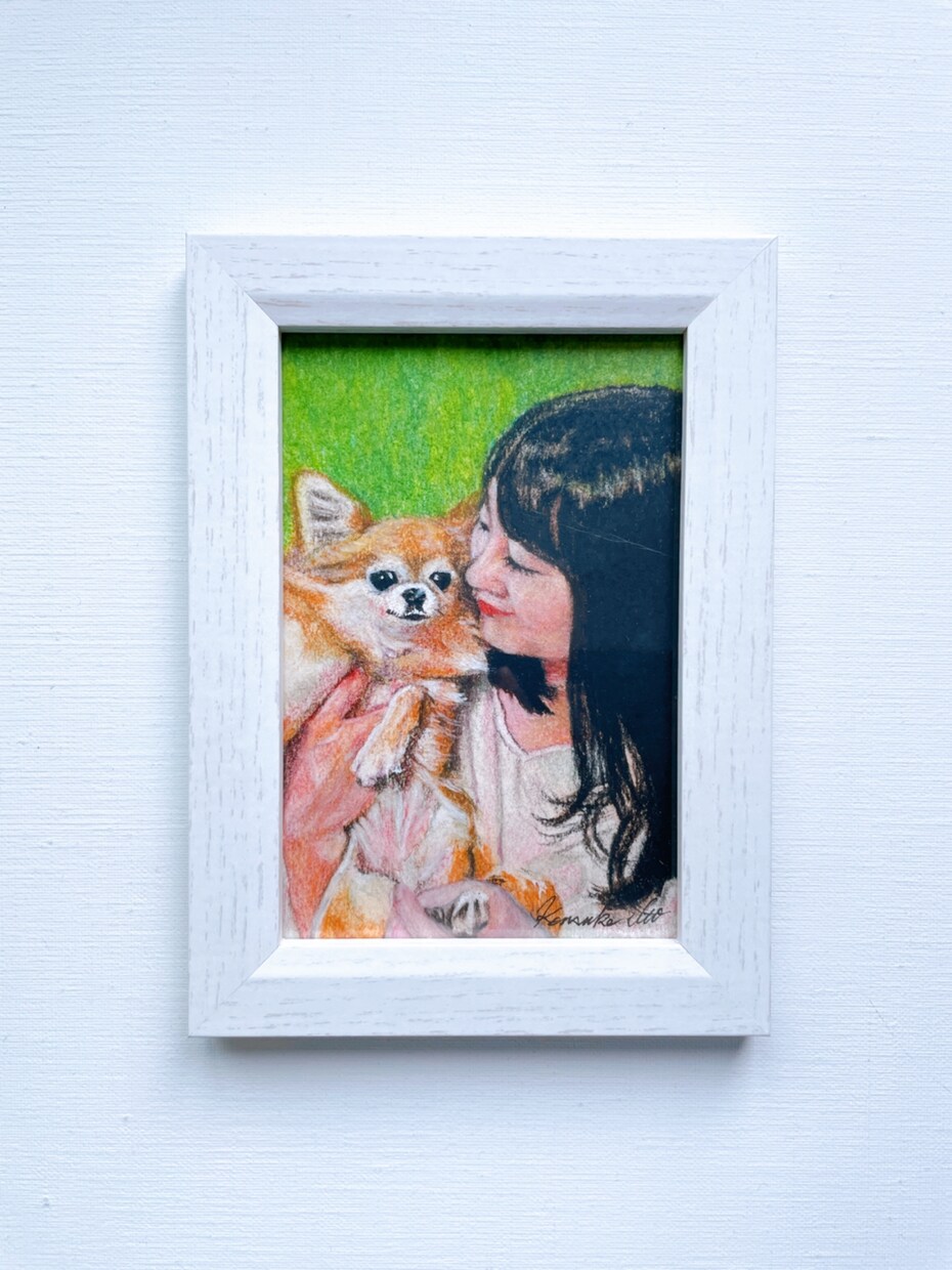 プロの画家がペット肖像画を制作します ハガキサイズでお手軽価格の本格アート イメージ7
