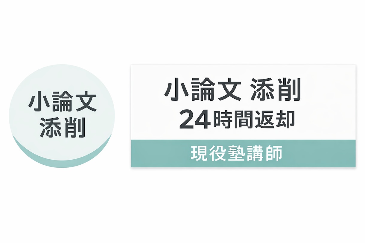 小論文600字・現代文記述を24時間で添削します 提出直前OK｜現役塾講師が即対応 イメージ1