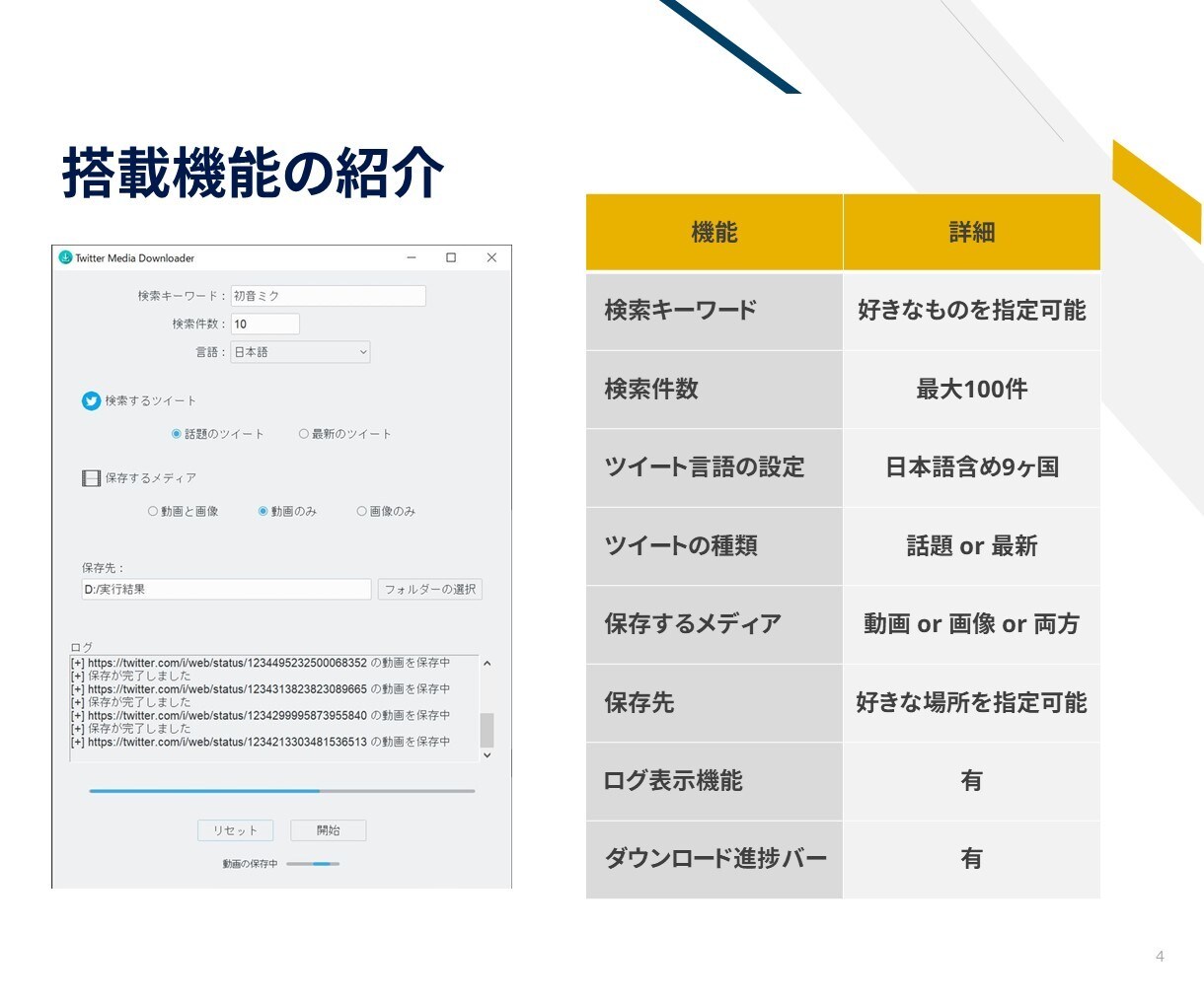 Twitter画像・動画自動収集ツールを作成します 【Windows対応】簡単な操作で画像や動画を一括DL！ イメージ4