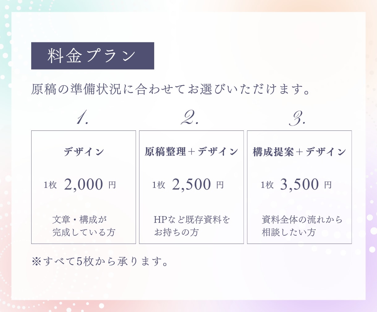 Canvaで世界観に特化した営業資料を作ります 見やすく、伝わる 営業資料をCanvaで全力サポート イメージ3