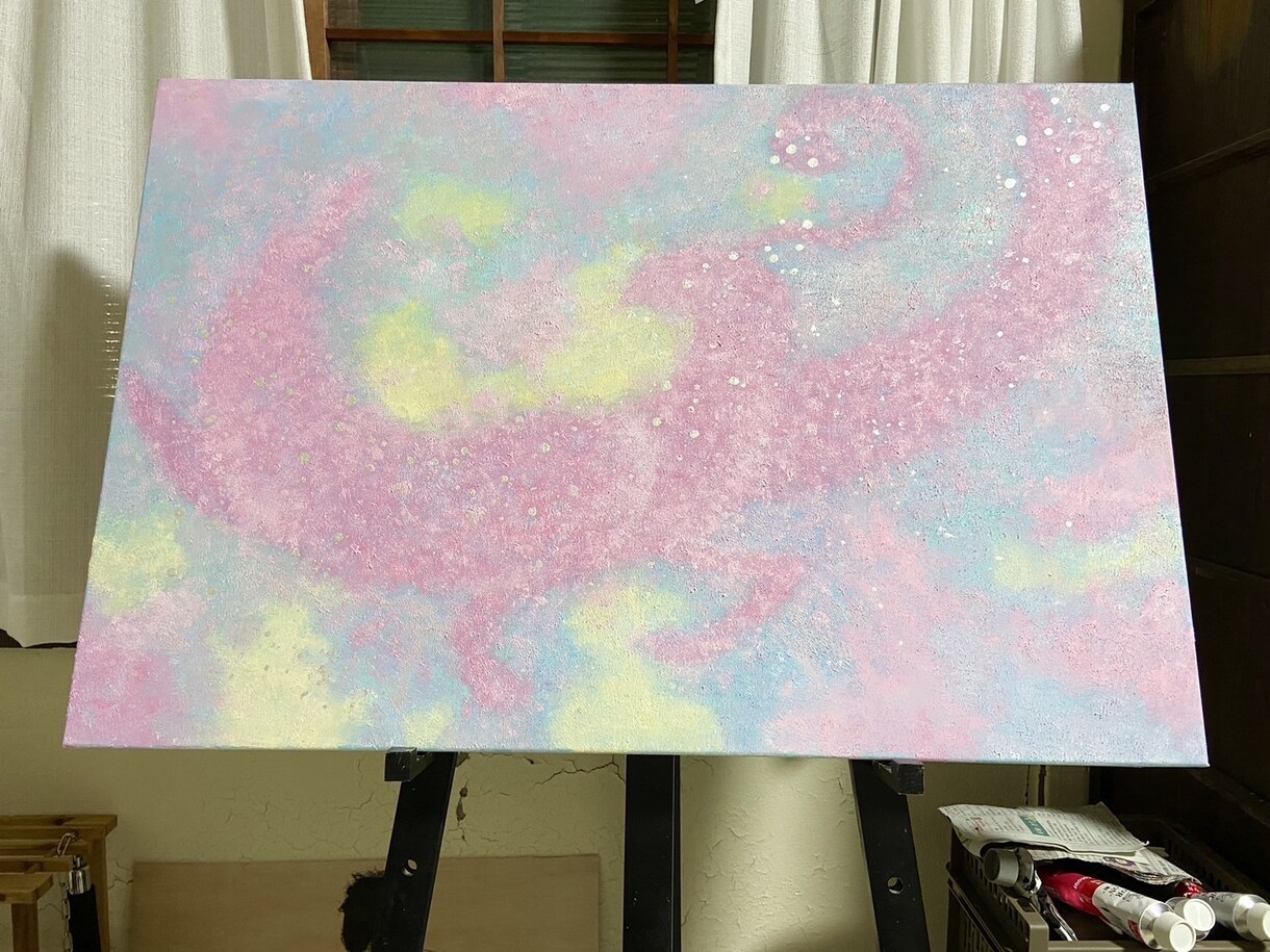 静かな海を描く油絵　一点ものになります 穏やかな海の色が心を静かに包みます イメージ5