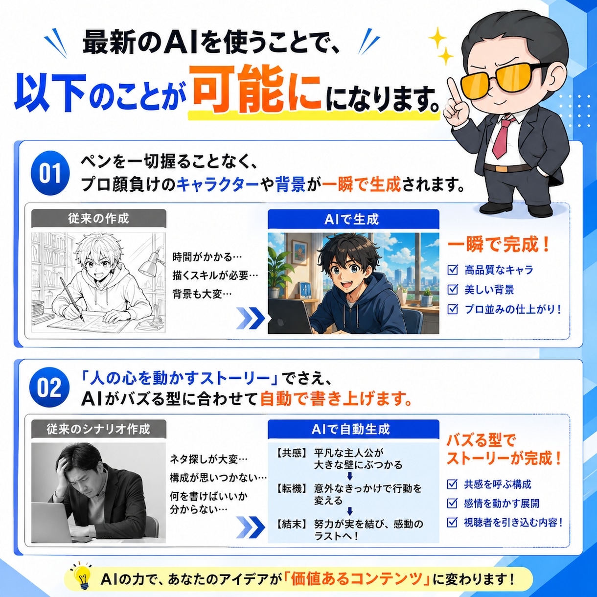 知識ゼロで24時間稼ぐ資産”を作るノウハウ教えます 【完全自動化】AIに丸投げで「AI漫画動画」攻略マニュアル イメージ4