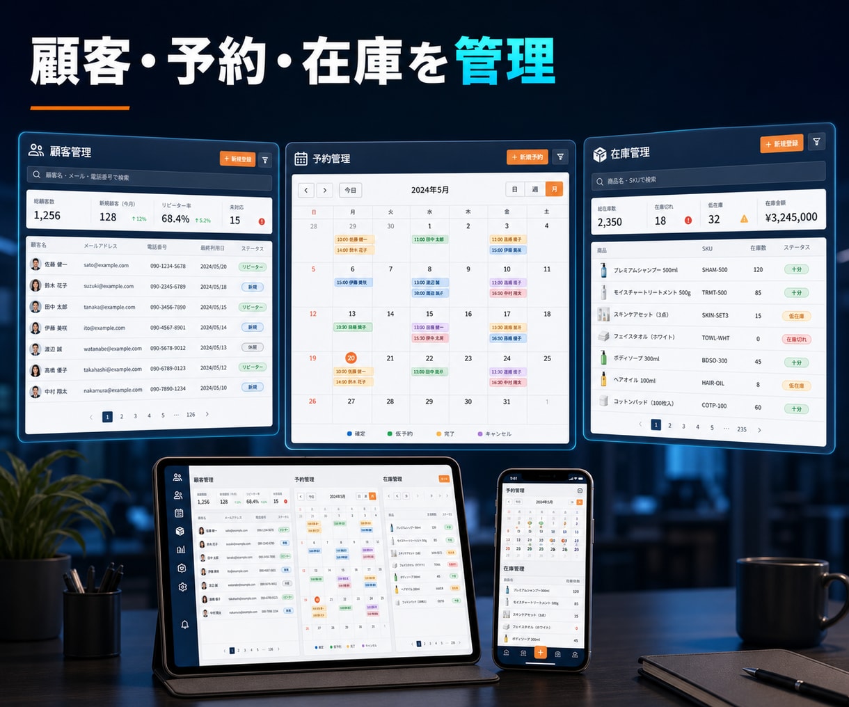 社内システム・業務Webアプリを開発します 予約・顧客・在庫管理を使いやすく イメージ4