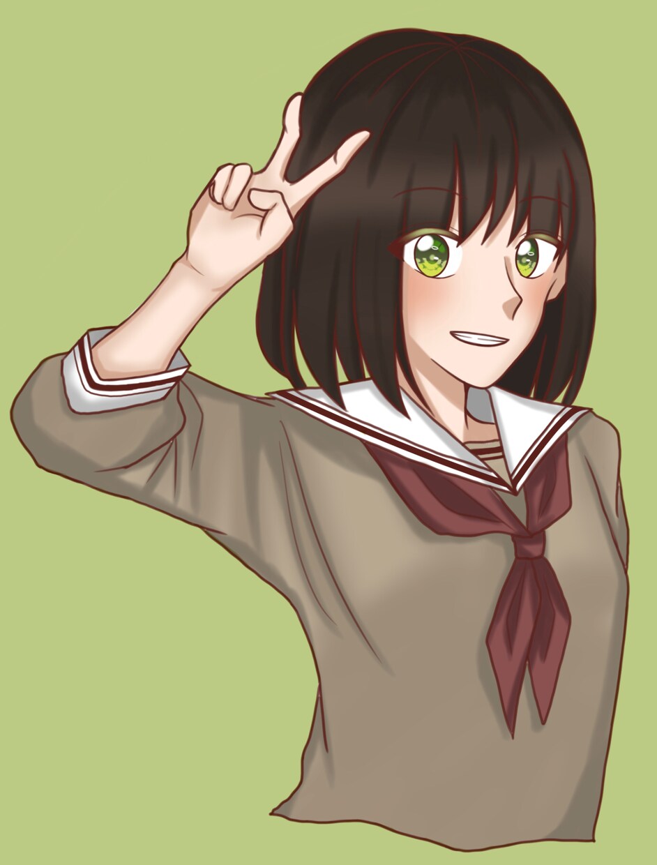 上半身のかわいい女の子のアイコンイラスト描きます あなたの好みの女の子を再現します！ イメージ1