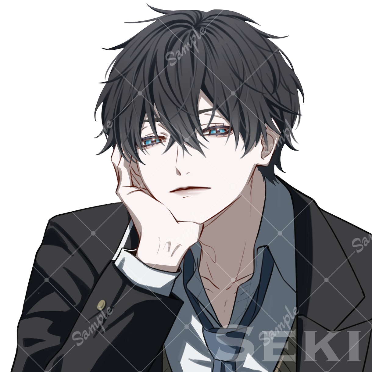 アイコン制作承ります 青年/中性的なキャラクターが得意です イメージ1