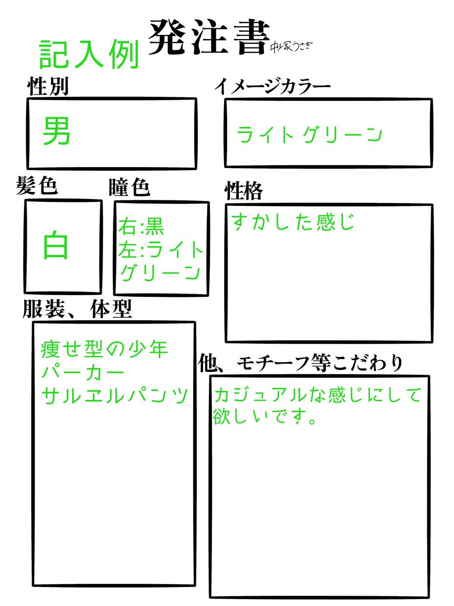 キャラクターデザイン考えます あなたの自キャラ、かたちにします。 イメージ3