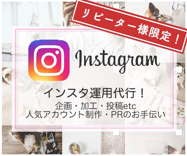 リピーター様限定★1ヶ月間インスタ運用代行します Instagramの運用代行を継続したい方向けのサービスです イメージ1