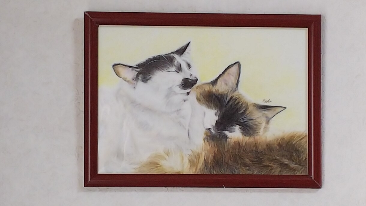あなたの大切なペットを、絵画にします 【B5サイズ/1匹】写真を元に、リアルに仕上げます。 イメージ3