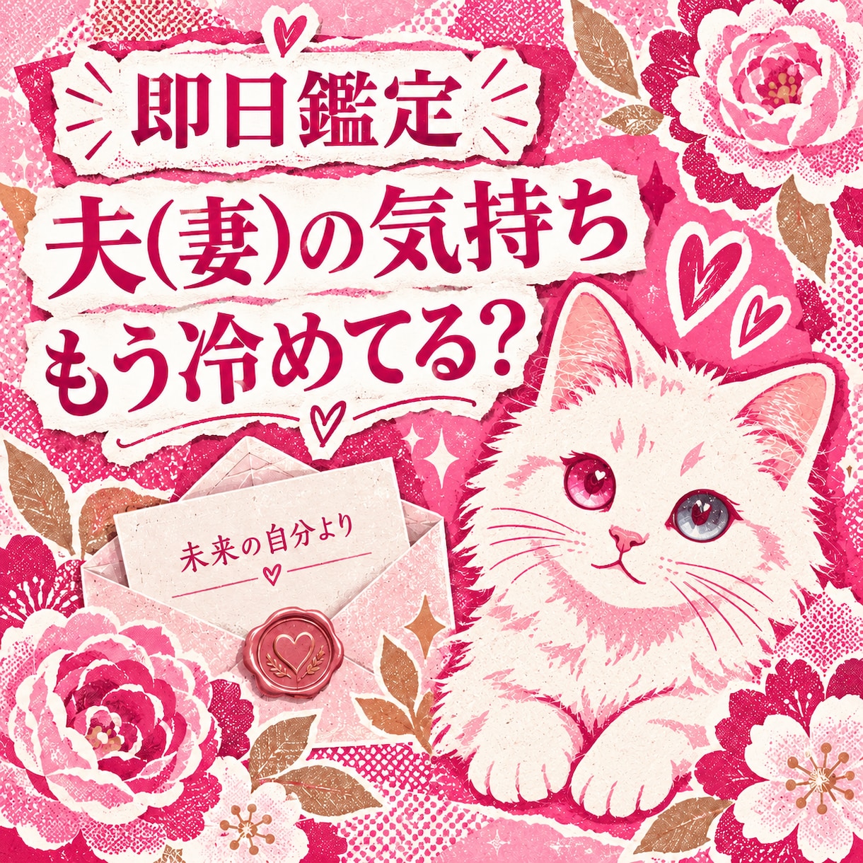 即日鑑定｜夫(妻)の気持ちもう冷めてる？かをます 夫婦特化型　夫(妻)の本音　離婚を考えてる？ イメージ1