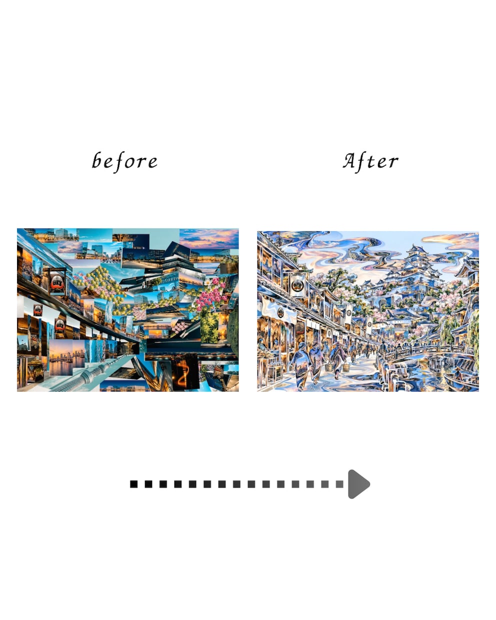写真を画材にしたフォトアートを制作します 写真をもっと自由に、まだ見ぬアートへ。 イメージ6