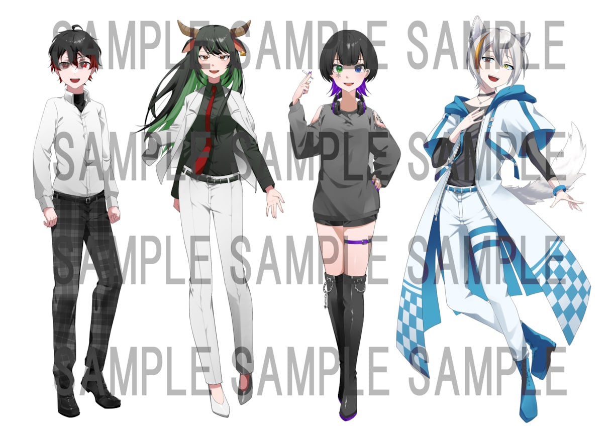 IRIAMやTRPGなどの立ち絵をお描きします キャラクターデザインのみもOK イメージ2