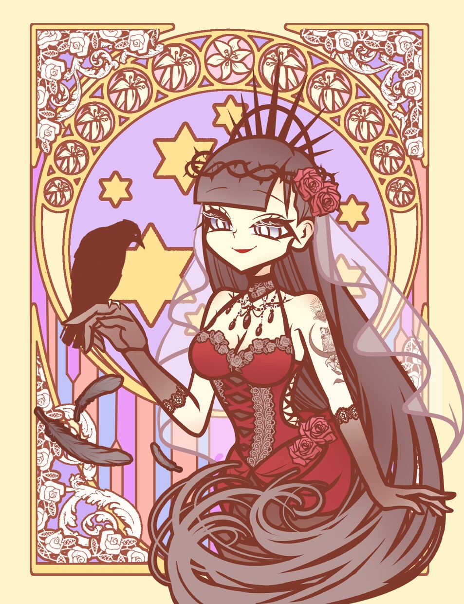 ポップ＆ダーク目を引くビビットなイラストを描きます 特徴的なデフォルメの絵柄でポップダークなイラストが得意です！ イメージ2