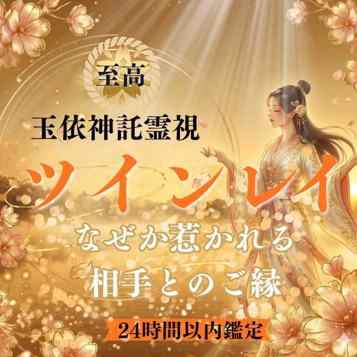 ツインレイ｜玉衣神託霊視で二人の魂の相性を視ます 彼は魂の片割れなの？二人の運命や結びつきを明らかにします イメージ1